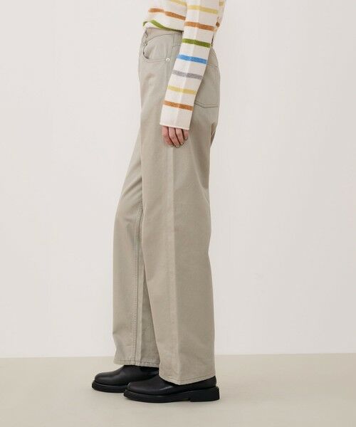 TOMORROWLAND / トゥモローランド その他パンツ | ブラッシュドツイル セミワイドパンツ | 詳細4