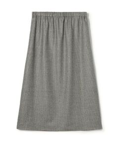 TOMORROWLAND / トゥモローランド ミニ・ひざ丈スカート | ライトフラノストレッチ イージースカート