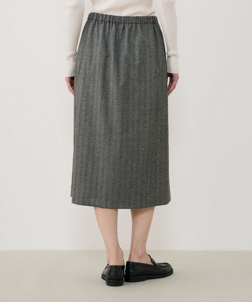 TOMORROWLAND / トゥモローランド ミニ・ひざ丈スカート | ライトフラノストレッチ イージースカート | 詳細4