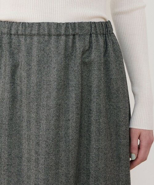 TOMORROWLAND / トゥモローランド ミニ・ひざ丈スカート | ライトフラノストレッチ イージースカート | 詳細5