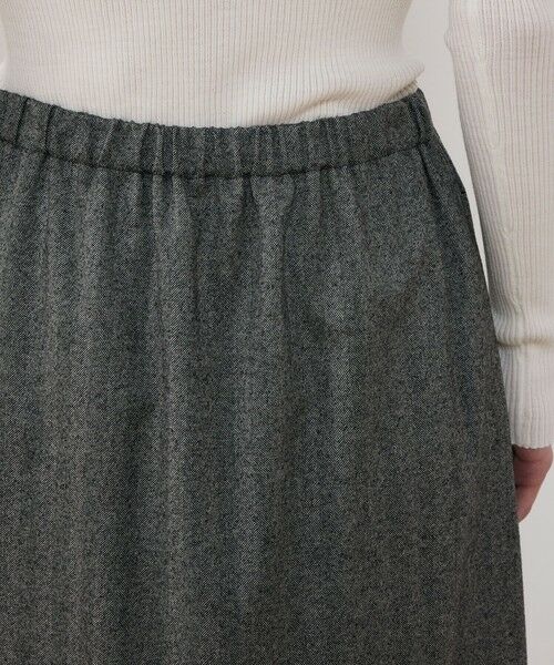 TOMORROWLAND / トゥモローランド ミニ・ひざ丈スカート | ライトフラノストレッチ イージースカート | 詳細6