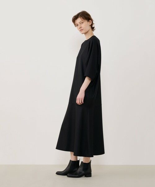 TOMORROWLAND / トゥモローランド ロング・マキシ丈ワンピース | ライトフラノストレッチ オーバルワンピース | 詳細2