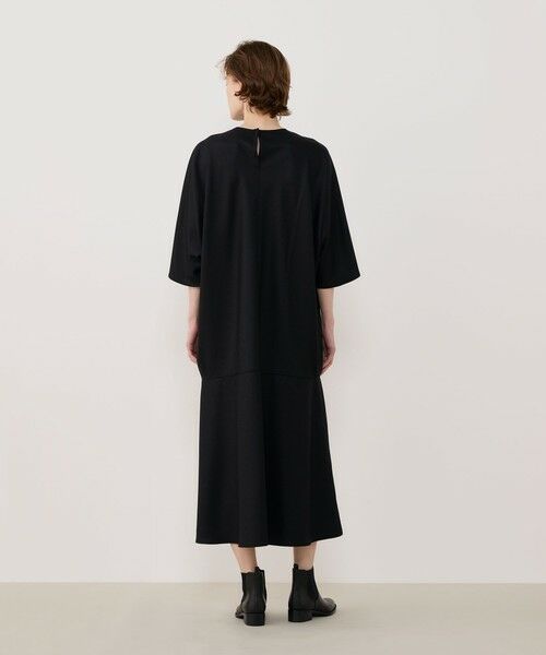 TOMORROWLAND / トゥモローランド ロング・マキシ丈ワンピース | ライトフラノストレッチ オーバルワンピース | 詳細3