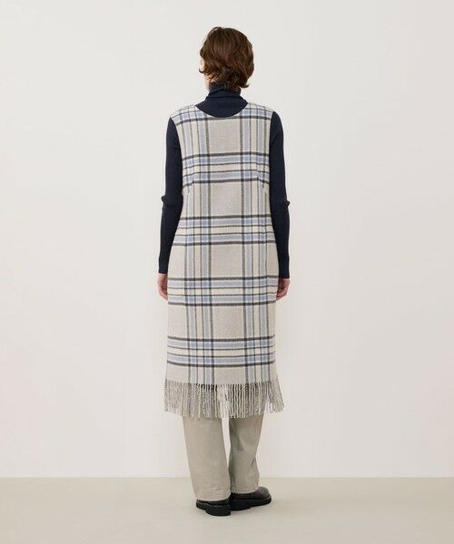 TOMORROWLAND / トゥモローランド ミニ丈・ひざ丈ワンピース | リバーブランケット バックボタンワンピース | 詳細5