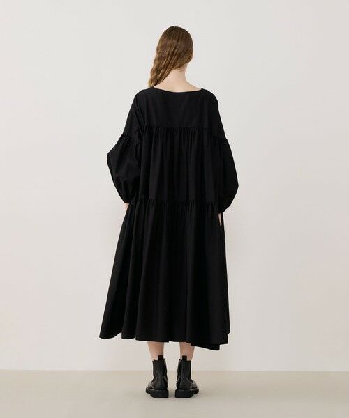 TOMORROWLAND / トゥモローランド ロング・マキシ丈ワンピース | コットンシルクパラシュート ギャザーワイドワンピース | 詳細3
