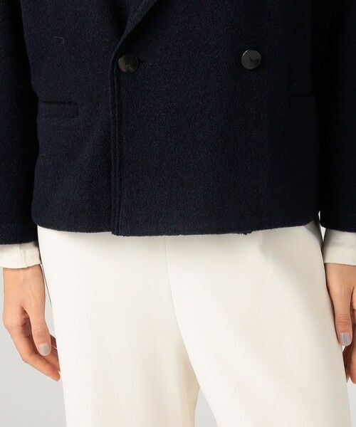 TOMORROWLAND / トゥモローランド ノーカラージャケット | ファインブークレー オーバージャケット | 詳細10