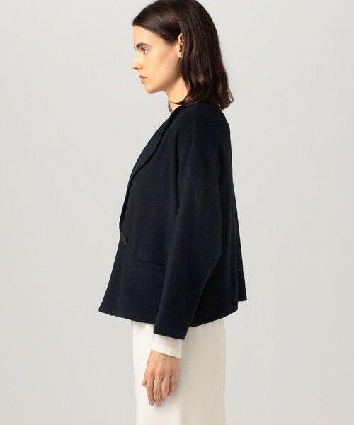 TOMORROWLAND / トゥモローランド ノーカラージャケット | ファインブークレー オーバージャケット | 詳細3