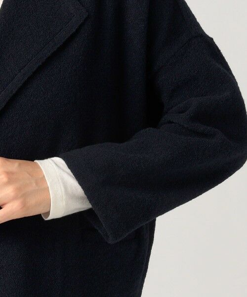 TOMORROWLAND / トゥモローランド ノーカラージャケット | ファインブークレー オーバージャケット | 詳細8