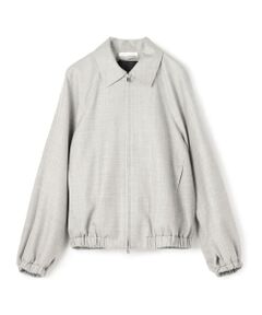 TOMORROWLAND / トゥモローランド ブルゾン | ウーステッドウールフラノ アジャスタブルカラーブルゾン