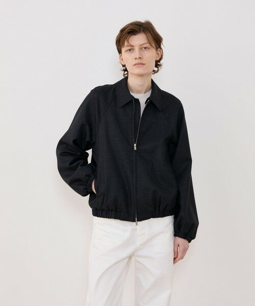 TOMORROWLAND / トゥモローランド ブルゾン | ウーステッドウールフラノ アジャスタブルカラーブルゾン | 詳細2
