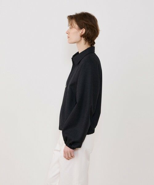 TOMORROWLAND / トゥモローランド ブルゾン | ウーステッドウールフラノ アジャスタブルカラーブルゾン | 詳細3