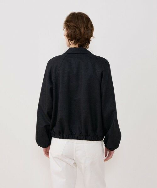 TOMORROWLAND / トゥモローランド ブルゾン | ウーステッドウールフラノ アジャスタブルカラーブルゾン | 詳細4