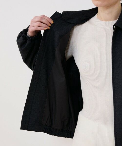 TOMORROWLAND / トゥモローランド ブルゾン | ウーステッドウールフラノ アジャスタブルカラーブルゾン | 詳細5