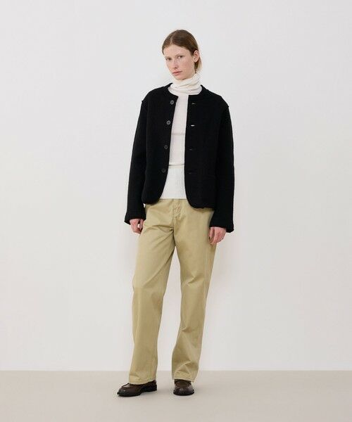 TOMORROWLAND / トゥモローランド ブルゾン | ボイルドウール バンドカラージャケット | 詳細1