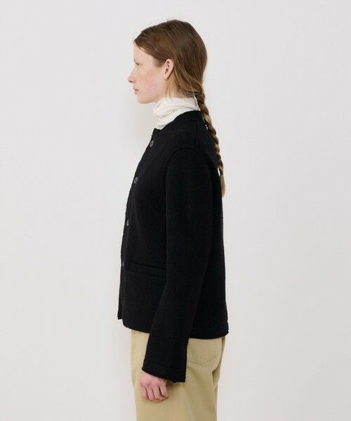 TOMORROWLAND / トゥモローランド ブルゾン | ボイルドウール バンドカラージャケット | 詳細3