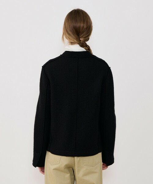 TOMORROWLAND / トゥモローランド ブルゾン | ボイルドウール バンドカラージャケット | 詳細4