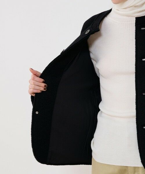 TOMORROWLAND / トゥモローランド ブルゾン | ボイルドウール バンドカラージャケット | 詳細5