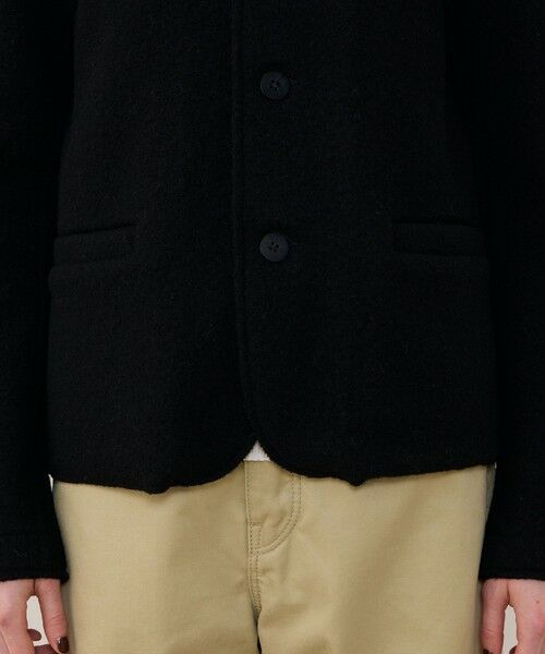 TOMORROWLAND / トゥモローランド ブルゾン | ボイルドウール バンドカラージャケット | 詳細9