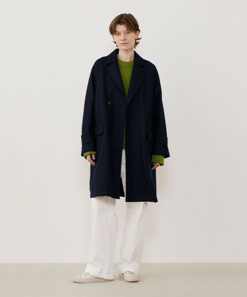 TOMORROWLAND / トゥモローランド その他アウター | スムースプレスドウール マリンコート | 詳細1