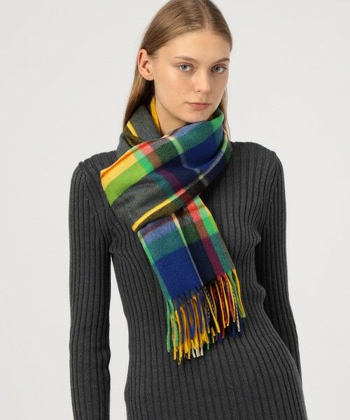 TOMORROWLAND / トゥモローランド マフラー・ショール・スヌード・ストール | Joshua Ellis Plaid カシミヤストール | 詳細1