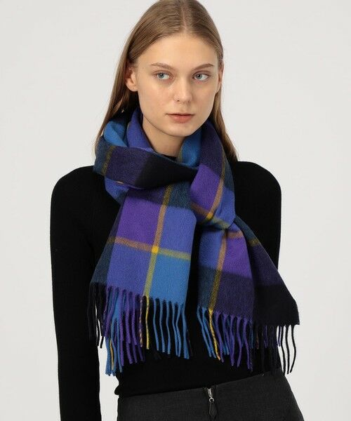 TOMORROWLAND / トゥモローランド マフラー・ショール・スヌード・ストール | Joshua Ellis ブロックチェック ストール | 詳細1