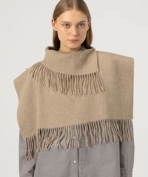 TOMORROWLAND / トゥモローランド マフラー・ショール・スヌード・ストール | BY MALENE BIRGER フリンジビブ タートル | 詳細1