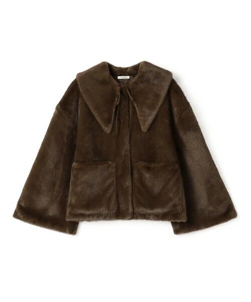 TOMORROWLAND/トゥモローランド BY MALENE BIRGER JACQUIE フェイクファージャケット 49 ダークブラウン 34 TOMORROWLAND/トゥモローランド BY MALENE BIRGER JACQUIE フェイクファージャケット 49 ダークブラウン 34