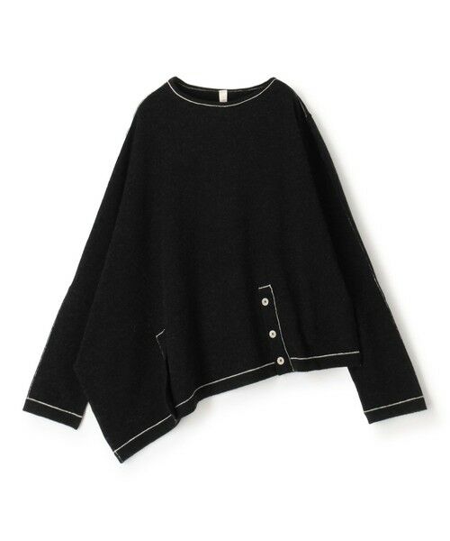 TOMORROWLAND / トゥモローランド ニット・セーター | LAUREN MANOOGIAN STITCH アシンメトリープルオーバー(18 ブラック系)