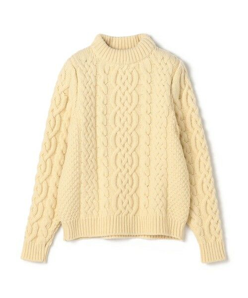 TOMORROWLAND/トゥモローランド BASERANGE LENS ウールケーブル ハイネックプルオーバー 11 オフホワイト S
