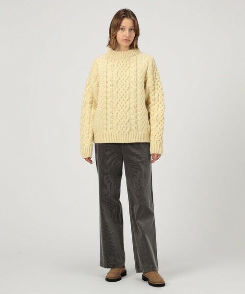 TOMORROWLAND / トゥモローランド ニット・セーター | BASERANGE LENS ウールケーブル ハイネックプルオーバー | 詳細1