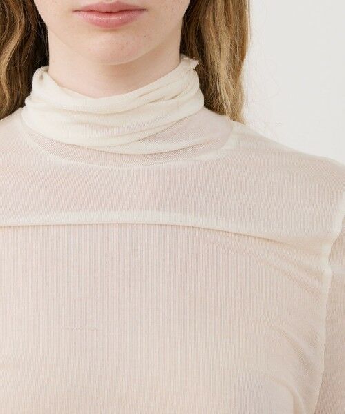 TOMORROWLAND / トゥモローランド Tシャツ | V;room シアータートルネックプルオーバー | 詳細5