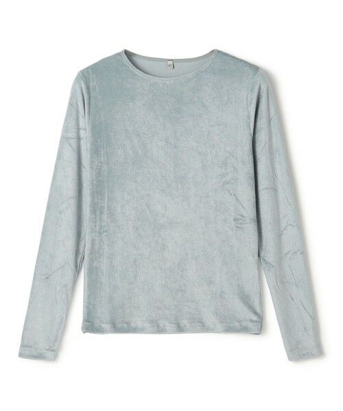 TOMORROWLAND/トゥモローランド BASERANGE ベロア ロングスリーブプルオーバー 15 グレー S