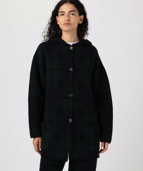 TOMORROWLAND / トゥモローランド その他アウター | 【別注】V::room タータンチェック フーデッドコート | 詳細2