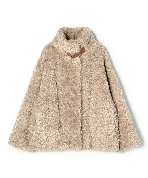 TOMORROWLAND / トゥモローランド ブルゾン | HERNO カーリーエコファー レザーベルトブルゾン(41 アイボリー)