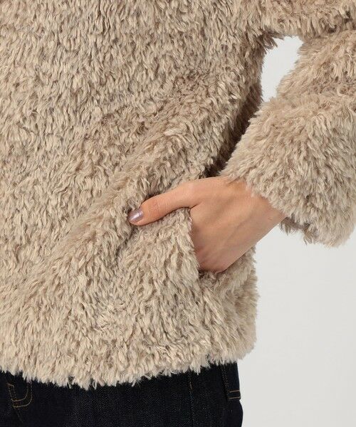 TOMORROWLAND / トゥモローランド ブルゾン | HERNO カーリーエコファー レザーベルトブルゾン | 詳細10