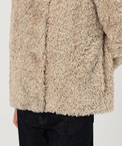 TOMORROWLAND / トゥモローランド ブルゾン | HERNO カーリーエコファー レザーベルトブルゾン | 詳細11