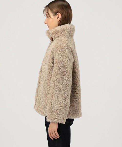 TOMORROWLAND / トゥモローランド ブルゾン | HERNO カーリーエコファー レザーベルトブルゾン | 詳細3