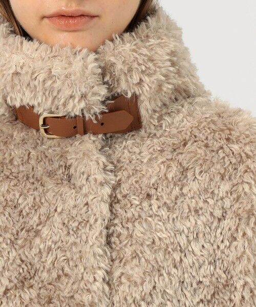 TOMORROWLAND / トゥモローランド ブルゾン | HERNO カーリーエコファー レザーベルトブルゾン | 詳細6