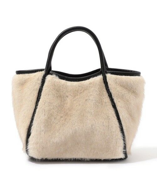 TOMORROWLAND / トゥモローランド トートバッグ | TOMORROWLAND フェイクファー トートバッグ(41 ライトベージュ)