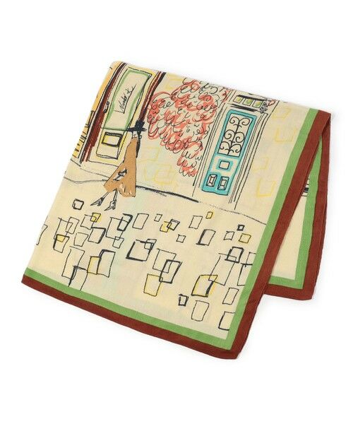 TOMORROWLAND/トゥモローランド 【別注】MANIPURI LONDON CITY スカーフ 42 ライトベージュ系 F TOMORROWLAND/トゥモローランド 【別注】MANIPURI LONDON CITY スカーフ 42 ライトベージュ系 F