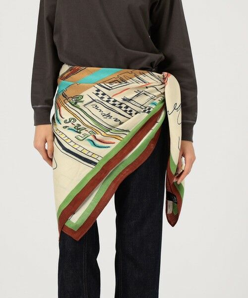 TOMORROWLAND / トゥモローランド バンダナ・スカーフ | 【別注】MANIPURI LONDON CITY スカーフ | 詳細1