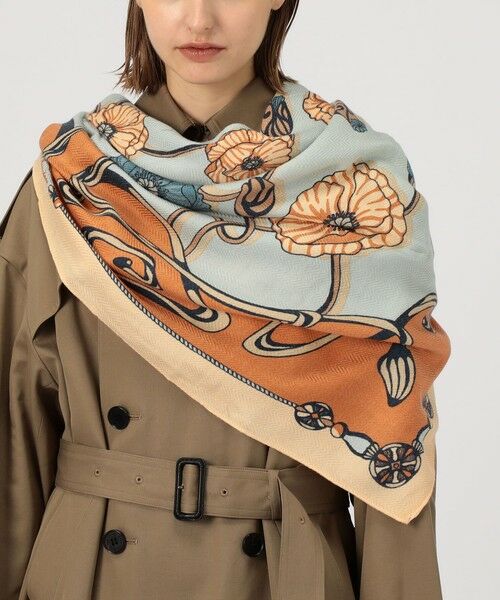 TOMORROWLAND / トゥモローランド バンダナ・スカーフ | 【別注】MANIPURI FLOWER スカーフ | 詳細1