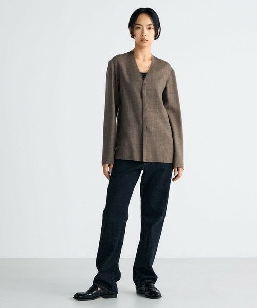 TOMORROWLAND / トゥモローランド シャツ・ブラウス(半袖以外) | ウールビエラ Vネックシャツ | 詳細1