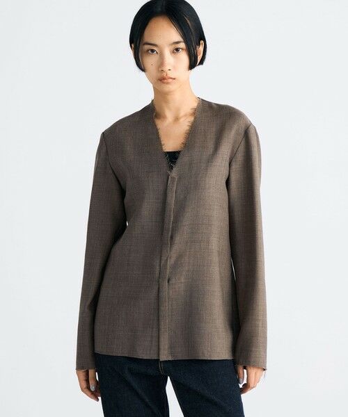 TOMORROWLAND / トゥモローランド シャツ・ブラウス(半袖以外) | ウールビエラ Vネックシャツ | 詳細2