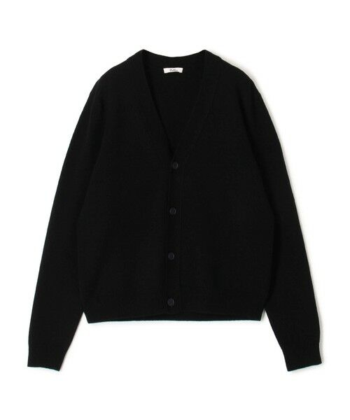 TOMORROWLAND/トゥモローランド エクストラファインウール Vネックカーディガン 19 ブラック 34(7号)