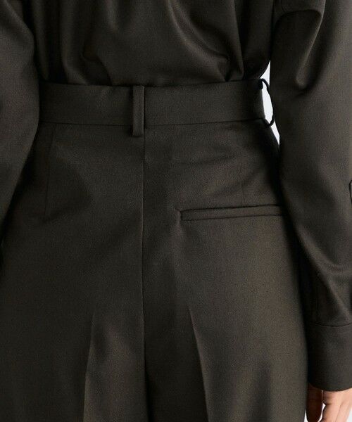 TOMORROWLAND / トゥモローランド スラックス・ドレスパンツ | ウールメルトンポプリン 2タックワイドスラックス | 詳細6