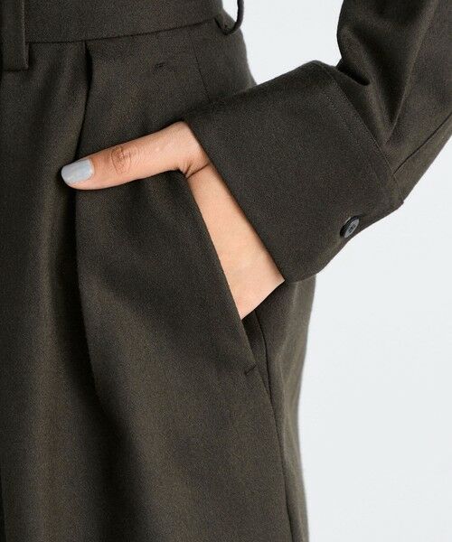 TOMORROWLAND / トゥモローランド スラックス・ドレスパンツ | ウールメルトンポプリン 2タックワイドスラックス | 詳細7