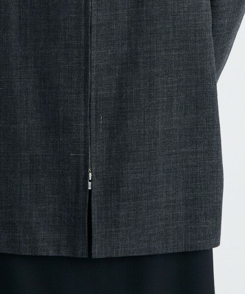 TOMORROWLAND / トゥモローランド ノーカラージャケット | ウールビエラ ジップジャケット | 詳細10