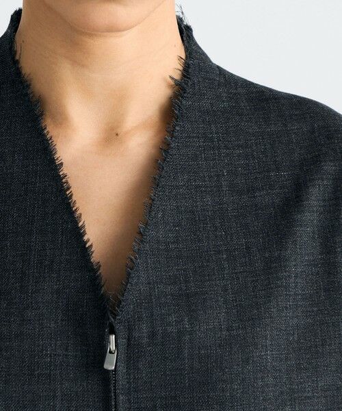 TOMORROWLAND / トゥモローランド ノーカラージャケット | ウールビエラ ジップジャケット | 詳細6