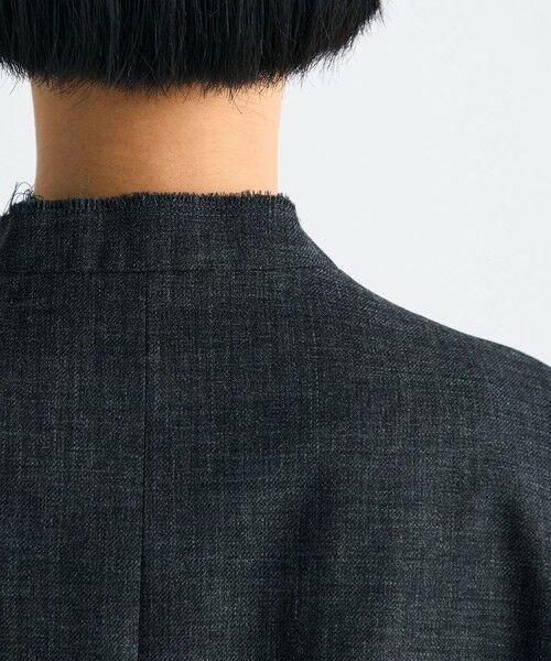 TOMORROWLAND / トゥモローランド ノーカラージャケット | ウールビエラ ジップジャケット | 詳細7